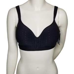 Bali Comfort Full‎ Coverage Convertible Straps Black Polka Dot 36D